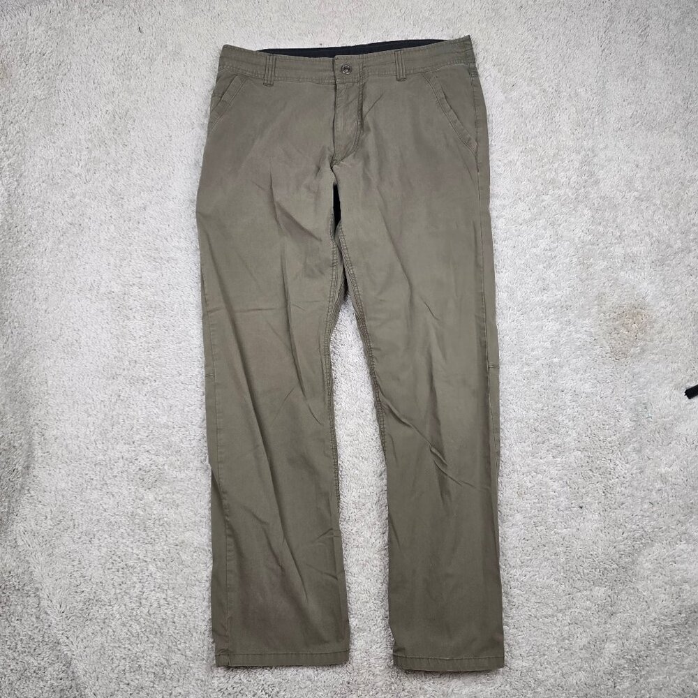 KUHL Slax Pants Men’s 35x32 Brown Hiking Outdoor Casual Gorpcore REI Lightweight